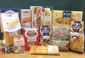 Italian grocery products pasta