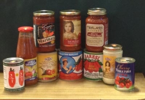 Italian grocery products sauces